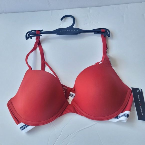 Tommy Hilfiger Other - tommy Hilfiger red push up bra size 34C